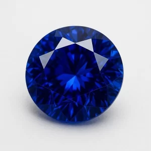 0.50 CT Round Lab Grown Blue Sapphire