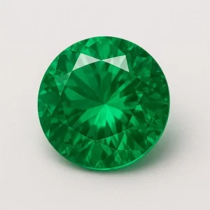 0.50 CT Round Lab Grown Emerald